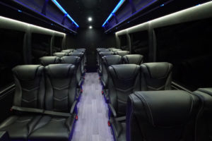 Interior of 22 Passenger Bus