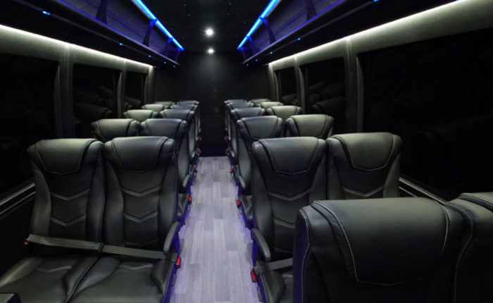 Interior of 22 Passenger Bus